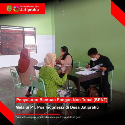 PENYALURAN BPNT MELALUI PT POS INDONESIA DI DESA JATIPRAHU TAHUN 2022